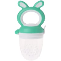 Baby Feeder dentición fruta verduras Chupete comer Nippel silicona niños Aspiradora- plástico- verde- medium